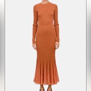 Ulla Johnson Magnolia Maxi Dress in Saffron Size Large NWT